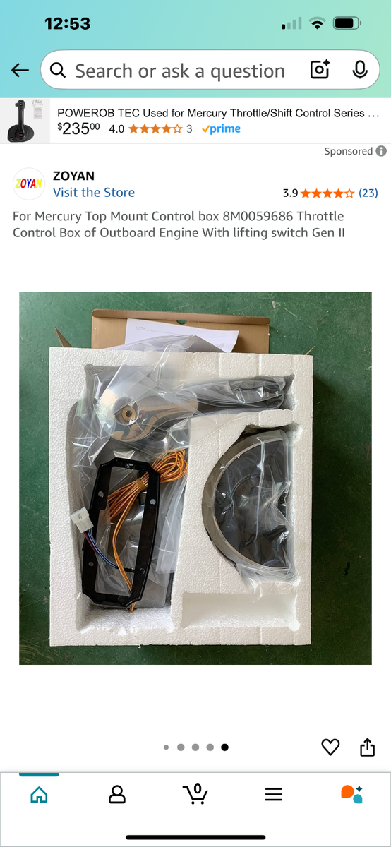 Mercury 8M0059686 Remote Control Console for sale online | eBay
