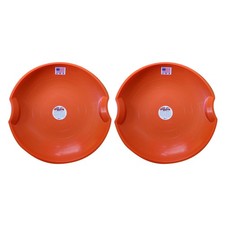 Paricon 626-O Flexible Flyer Flying Saucer Sled, 26 In Diameter, Orange 2 Pack 
