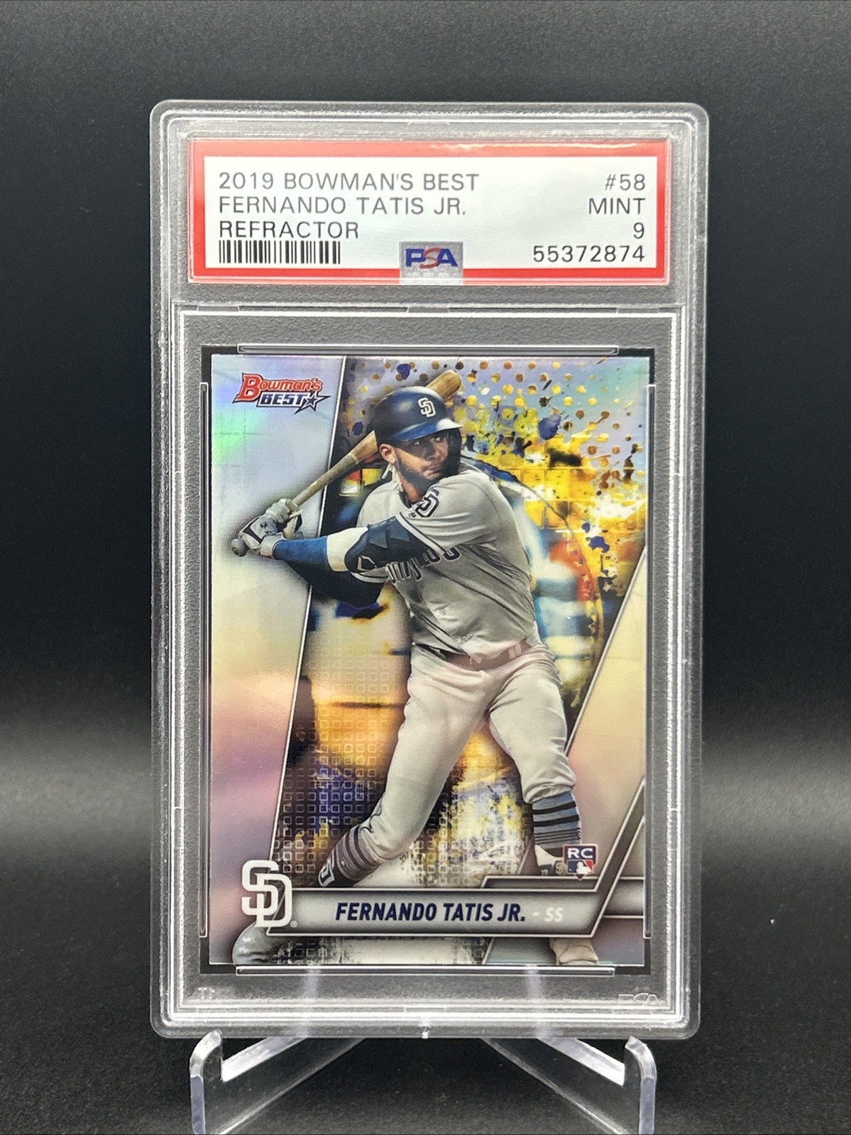 2019 Bowman'S Best #58 Fernando Tatis Jr. Refractor PSA 9