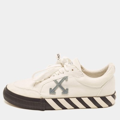 OffWhite Vulcanized Gr. 42 White Canvas Low Top Sneaker