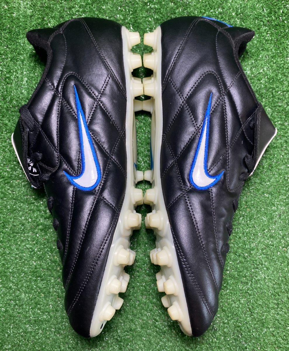 NEW 2003 Nike Tiempo Premier 750 12 US Leather HG FG Ronaldinho