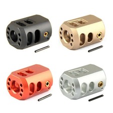 Six Ports Muzzle Brake 1/2x28 TPI Compensator for GLOCK 9MM