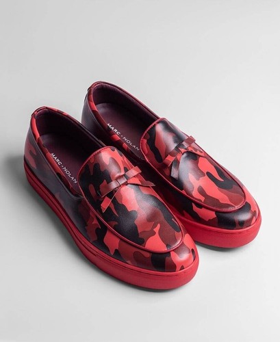 BRAND NEW MARC NOLAN RED CAMO ODELL BELGIAN LOAFERS. *RARE. NO LONGER MADE* 10M - Picture 2 of 2