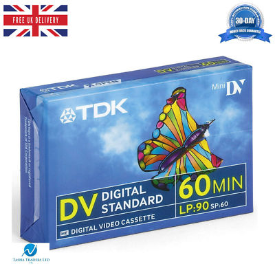 TDK DVM60 LP90 60 Minuten leere Bandkassetten für MiniDV Camcorder BRANDNEU