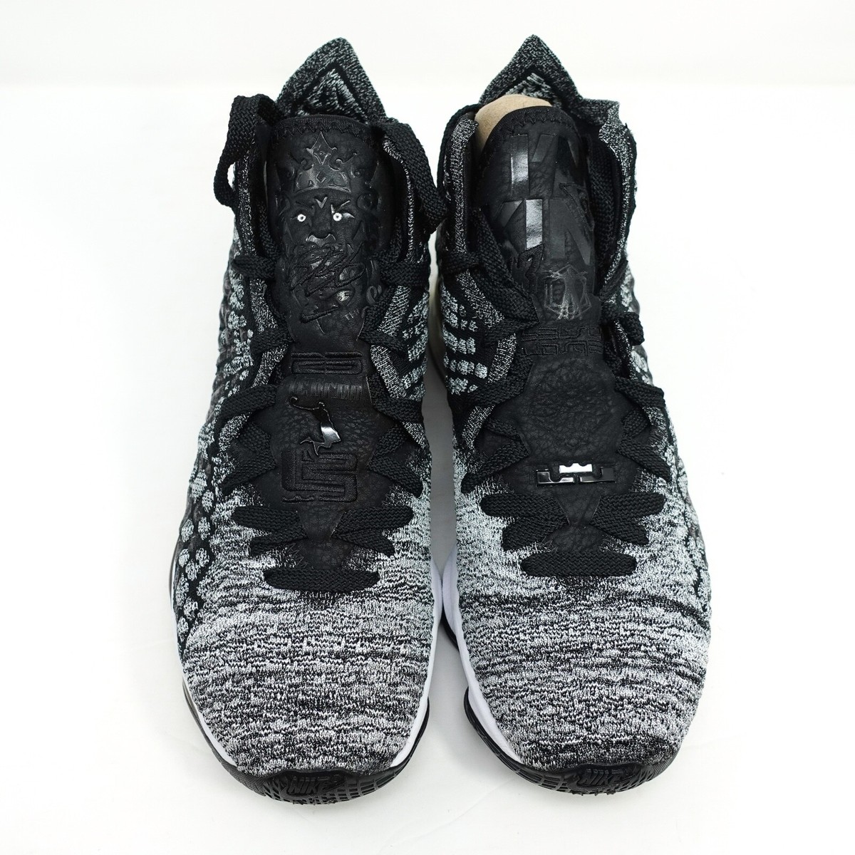 Nike LeBron 17 Black White Oreo Basketball Sneakers BQ3177-002 Mens Size 7.5 Nike Lebron XVII 17 BQ3177 002 Mens Size 7.5 Basketball  main image 3