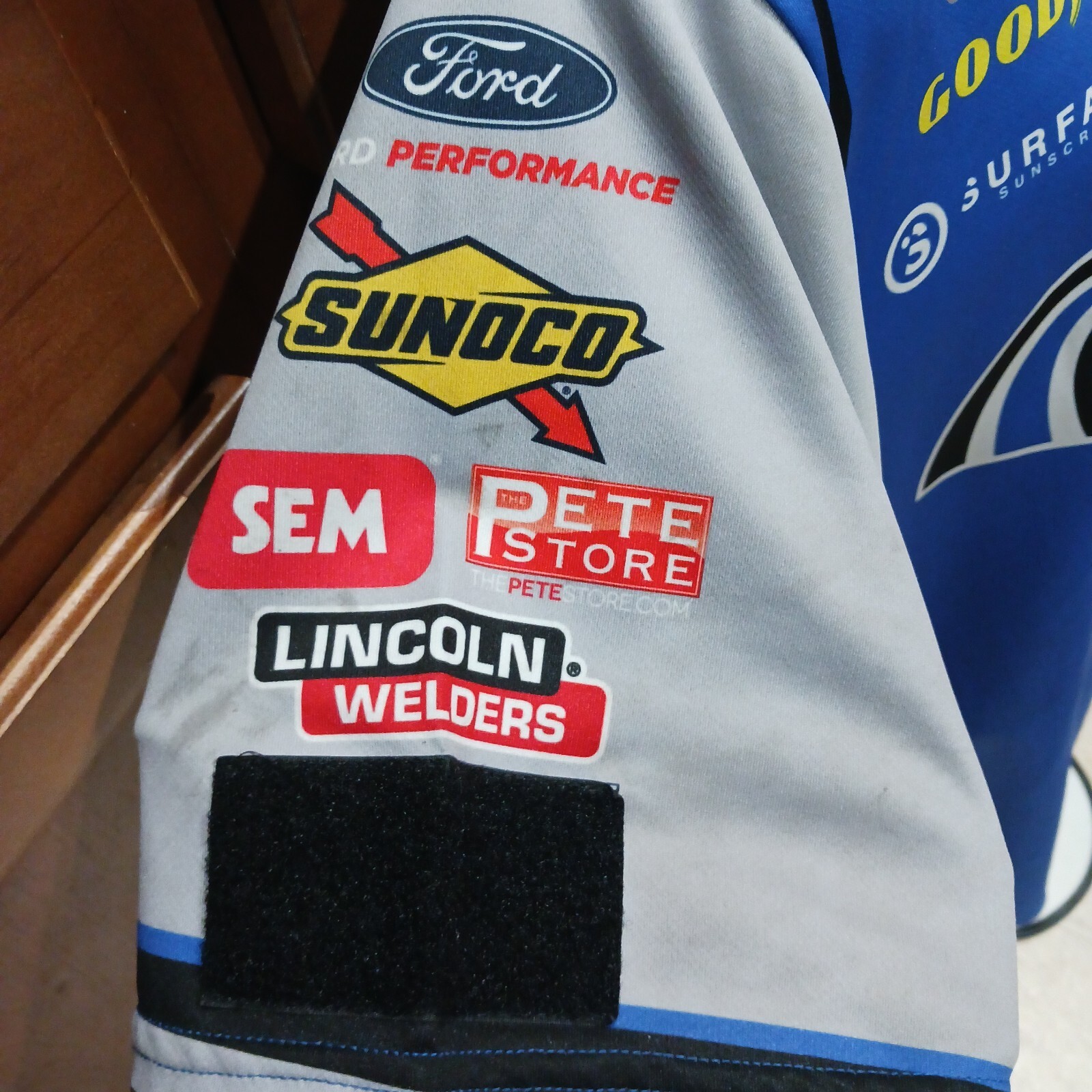 Maglietta Equipaggio Prima Fila Motorsport Ford Monster Large Race Usata NASCAR McDowell