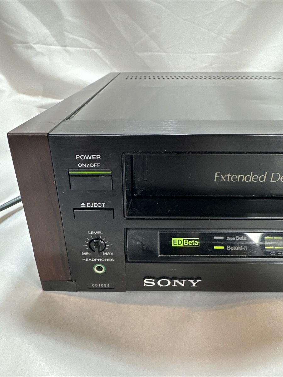 SONY EDV-7500 ED Beta Video Cassette Player Recorder - Works