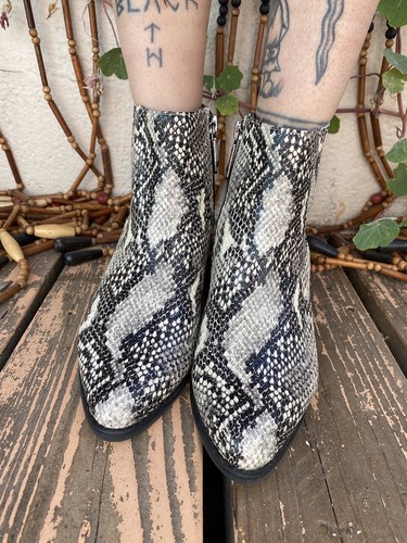 blondo snakeskin bootie