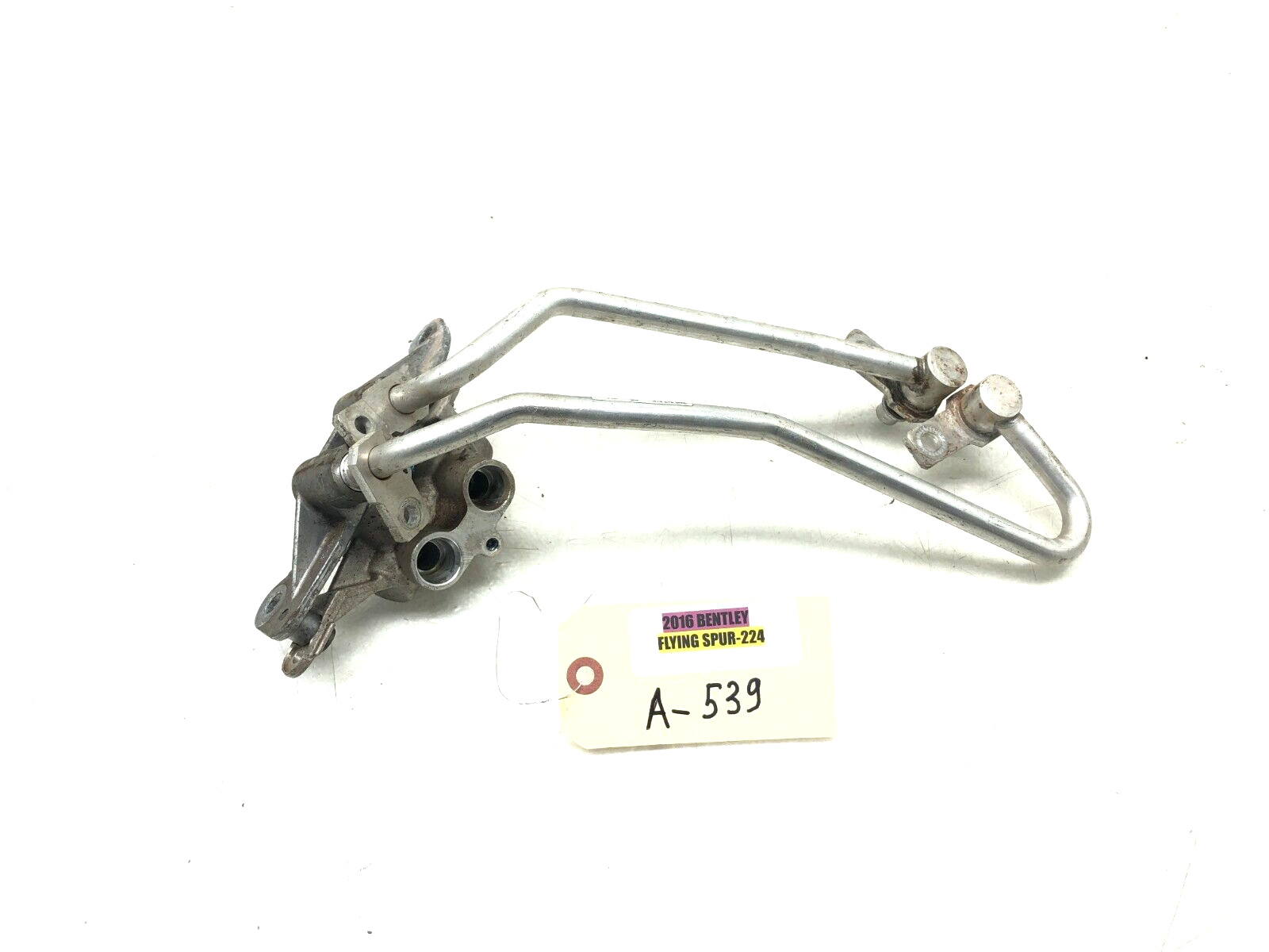 2014-2018 BENTLEY FLYING SPUR 4.0L V8 OIL COOLER TEMPERATURE VALVE W/ LINES OEM