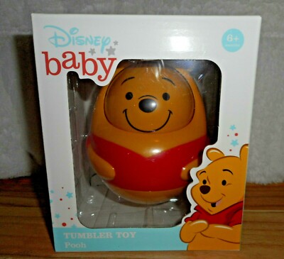 DISNEY BABY WINNIE THE POOH TUMBLER BABY TOY BELL SOUND AGES 6 MONTH & UP NEW
