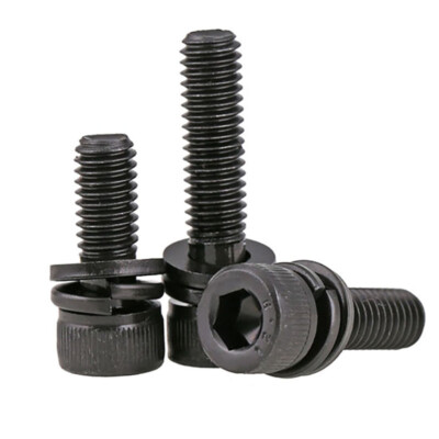 M3 - M12 Socket Cap Head Sping Flat Washer Sems Screws Grade 12.9 Allen Bolts