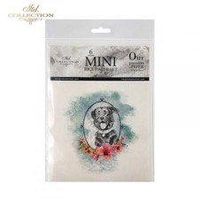 Animales de granja #2 | Mini juego de papel de arroz | Papel ITD para decoupage | Hojas de 6" x 6"