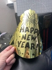 Happy New Year Gold Foil Hat Party Supply New!!!
