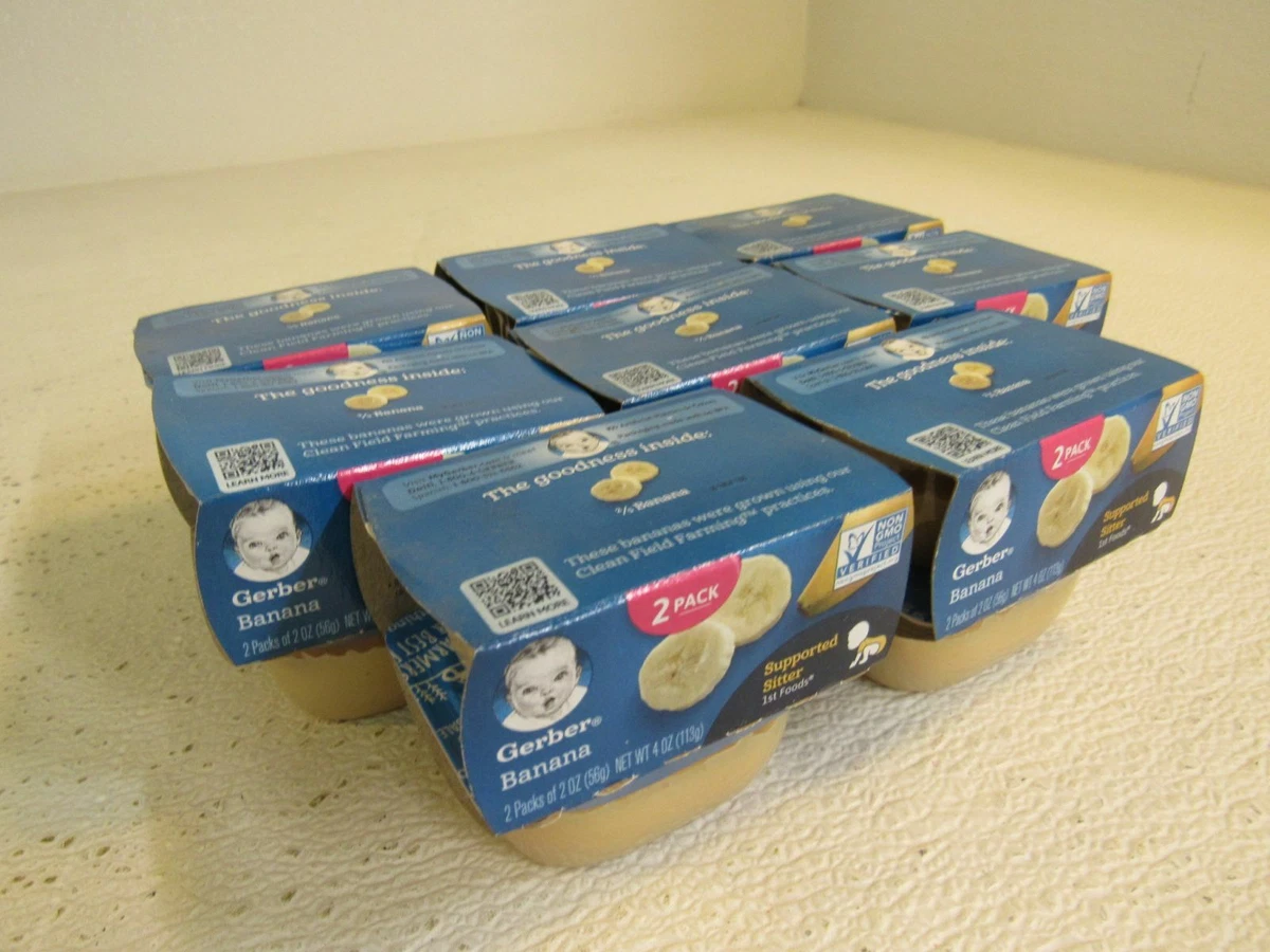 Gerber Baby Food Supported Sitter 1st Foods 8 2 Pack Containers