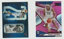 2021-22 CHRONICLES DRAFT PICKS ISAIAH JACKSON - PINK XR (2) card Lot - RC
