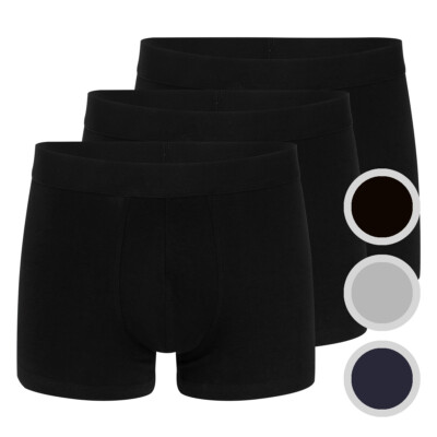 3er Pack - Almonu - Organic Cotton - Herren - Retro Short / Pant - Webgummibund