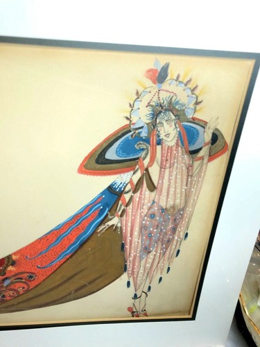 RARE Original French Zig (Louis Gaudin) Salome Art Deco Fashion Illustration - Picture 2 of 5