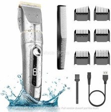 Tagliacapelli Elettrico Professionale, Lame in Ceramica e Titanio, Regola Barba-