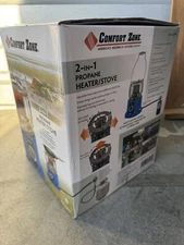 NEW Comfort Zone CZPP21 PowerGear 2 in 1 Propane Heater/Stove CZPP21