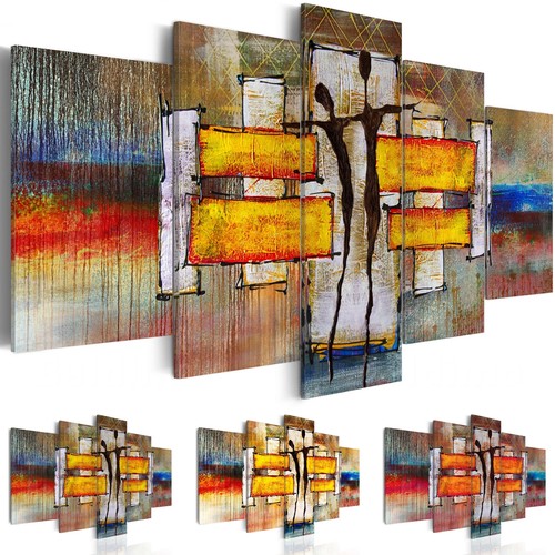 Impression sur Toile Abstraction géométrique verte 50x50 | Leroy Merlin
