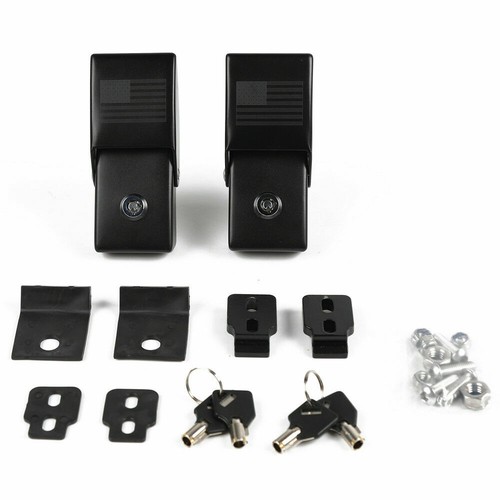 Hood Latches Locking Hood Lock Catch Kit for Jeep Wrangler JK JKU JL