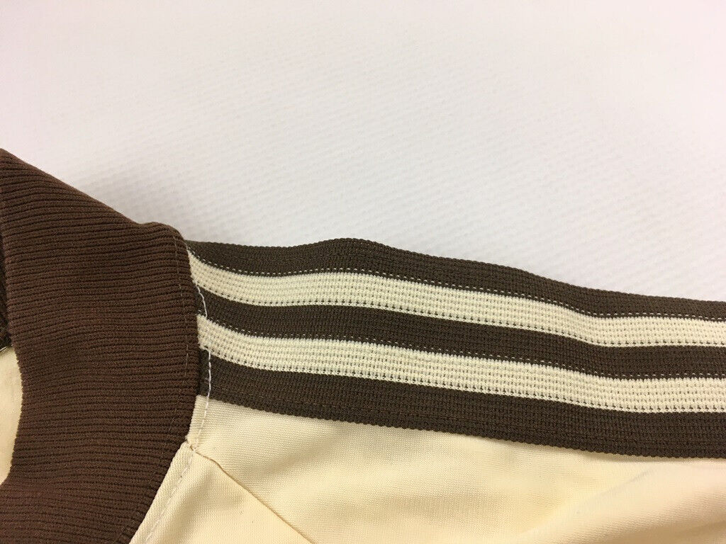 Adidas ATP Keyrolan 1980s tennis beige made in USA track top Adidas ATP Keyrolan 1980s tennis beige made in USA track top