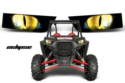 AMR RACING HEADLIGHT EYE GRAPHIC KIT UTV POLARIS RZR 1000/900S ECLIPSE LAGERWARE