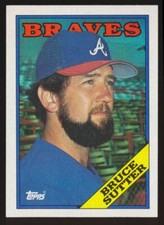1988 Topps #155 Bruce Sutter, Atlanta Braves, HOF.
