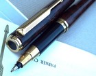 Parker 95 Thuya Brown Lacquer Rollerball Pen gold 1980 France case / papers — photo 1