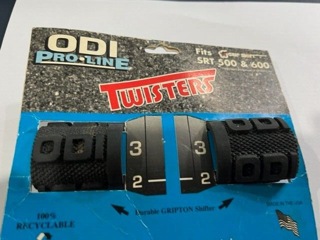 ODI TWISTER GRIPS SRT 500 600 Grips BLACK (NOS) SEE PIX SRAM PRO LINE