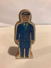 FIRST EDITION 1994 WOODEN CONDUCTOR PAPER DECAL FIGURE Thomas Train Tank RARE