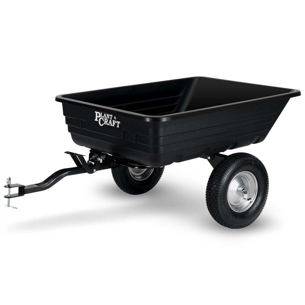 NNEMB Poly Dump Cart, 272kg Load Heavy Duty Tipper Trailer, 16-inch Tyres, for R