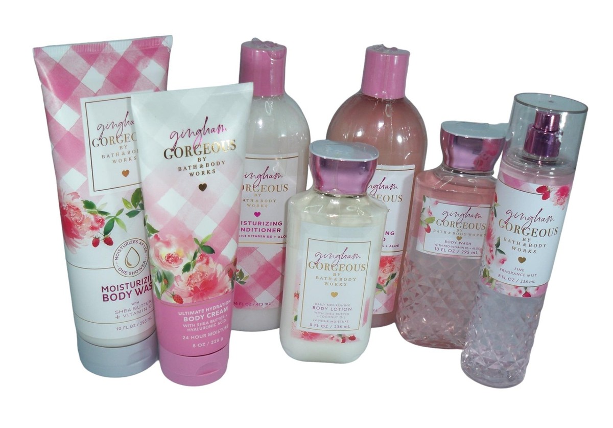 Bath & Body Works Gingham Gorgeous Deluxe 7 piece Gift Set
