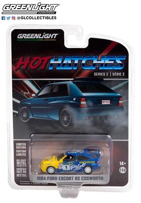 Greenlight 1:64 Hot Hatches 1994 Ford Escort RS Cosworth Michelin Pilot 63020-E