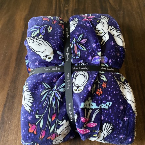 Vera Bradley Harry Potter Forbidden Forest Ditsy Sherpa Plush Throw Blanket NEW! - Picture 3 of 3