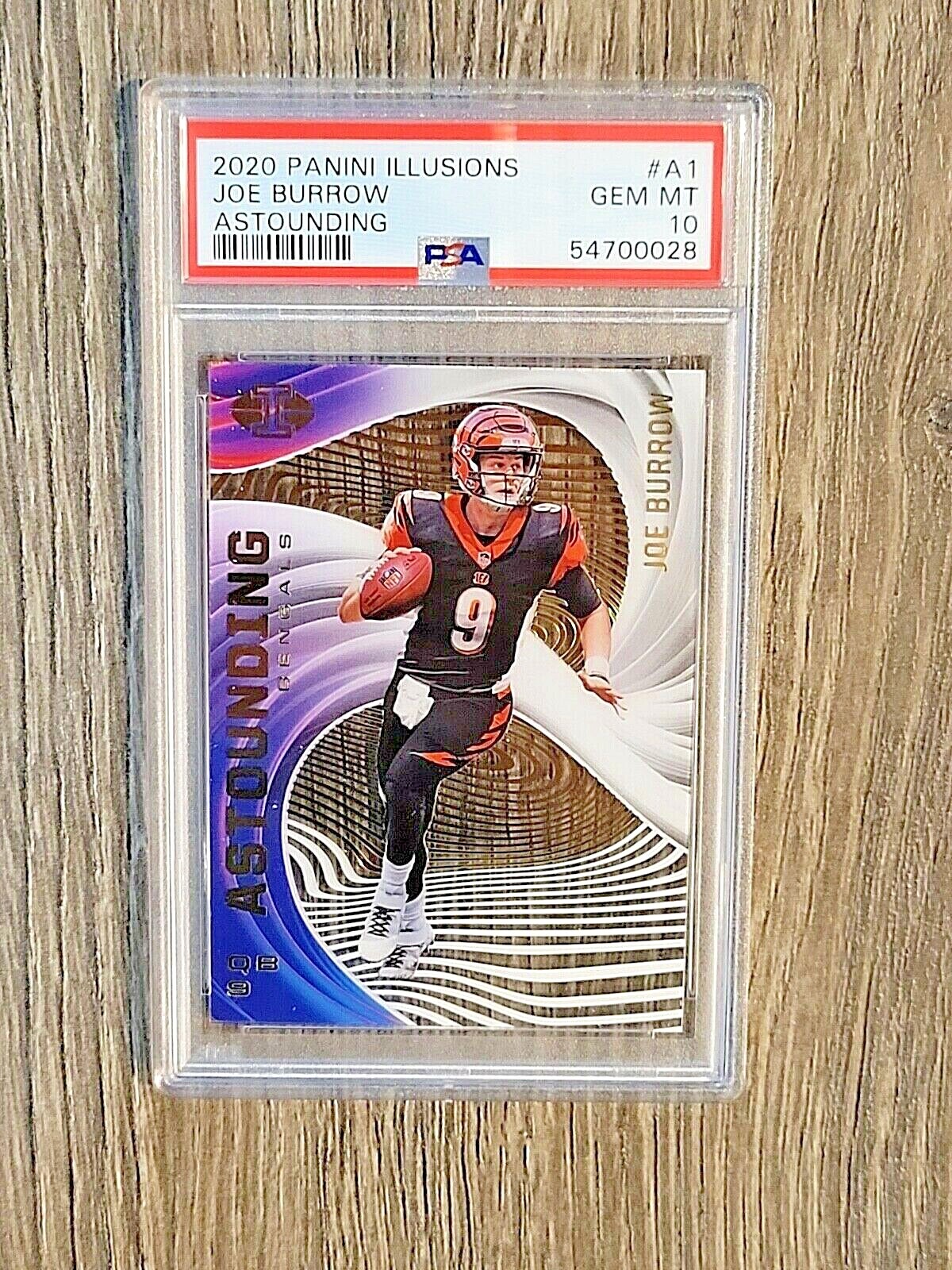 Joe Burrow Panini Illusions Astounding #A1 Purple 1/1