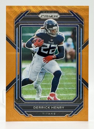 2022 Panini Prizm Orange Wave #284 Derrick Henry 12/60 Tennessee Titans