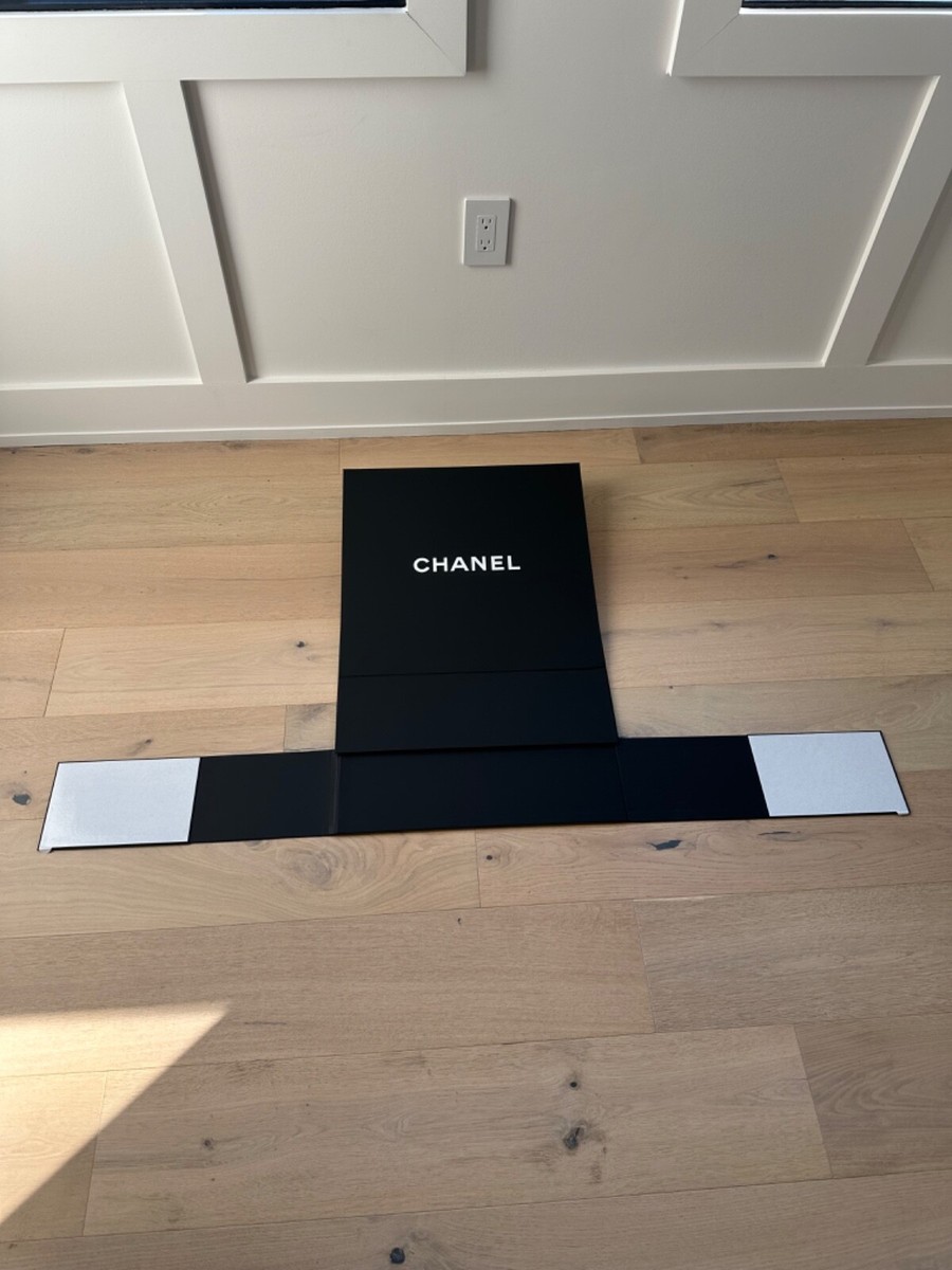 New Auth Chanel Black Magnetic Gift Box XL Classic Flap 4 19 or 22