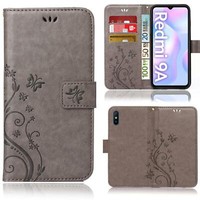 Handy Tasche FüR Xiaomi Redmi 9A / 9I / 9AT Schutz HüLle Blumen Flip Case Etui