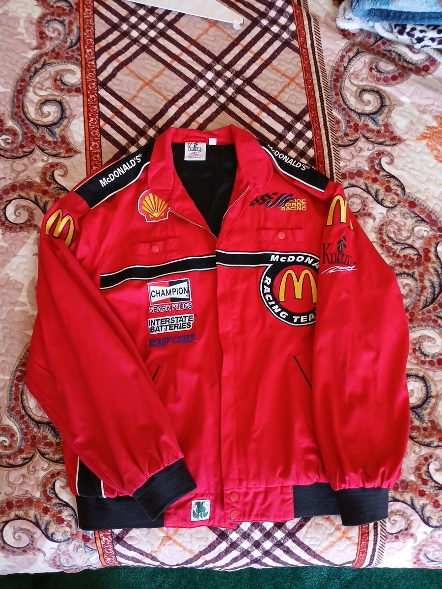 ジャケット・アウター Mcdo Nascar Racing Jacket Vintage McDonalds Racing Bill Elliott Winston Cup Champion Nascar