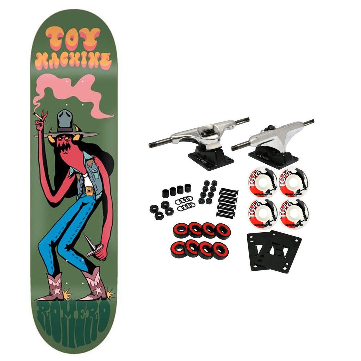 Toy Machine Skateboard Complete Romero Stevie Gee 8.13