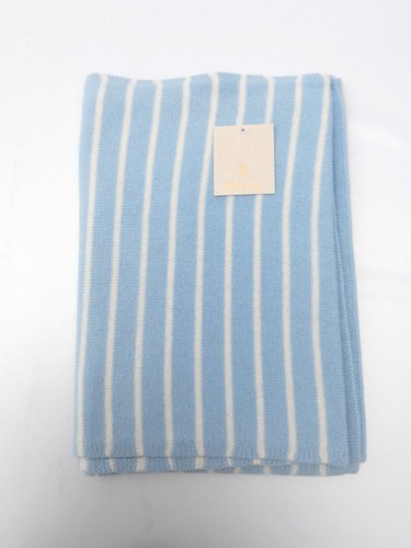 House of Bruar Scarf Gloves Set Cashmere Blue White One Size BNWT - Picture 3 of 8
