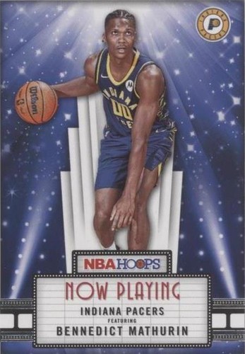 Bennedict Mathurin 2022-23 Hoops Blue #236 RC Rookie Indiana