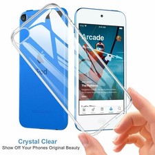 2 pcs For iPod Touch 5th 6th 7th Gen Silicone Case Transparent Cover-US