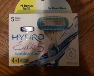 Schick Hydro Silk 5 Blade Sensitive Care Women's Razor Refills 4 Pack