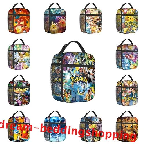 Pikachu Pokemon Insulated Lunch Bag School Picnic Snack Lunchbox Travel Box Gift - Picture 2 of 69