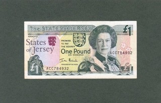 #The States of Jersey 1 Pound 2000 P 26R XF Jersey Commemorative Issue