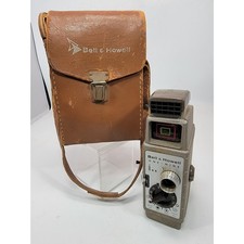 Vintage Bell  Howell ONE-NINE 8mm Film Camera w/Case and Sunometer Light Meter