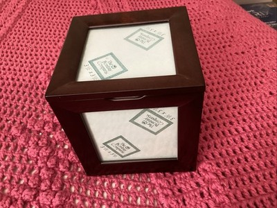 The Bombay Company Picture Frame Cube Storage Keepsake Box  1996