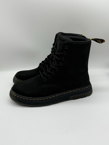 Botas de Combate Dr. Martens Crewson Negras Nubuck Con Cordones Para Hombre Talla 9 Para Mujer 10 - Imagen 4 de 7